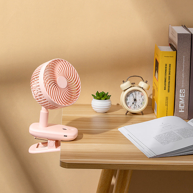 Compact Clip-On Fan with Adjustable Speed