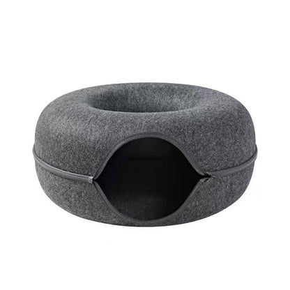 Dual-Function Cozy Cat Haven for Ultimate Relaxation