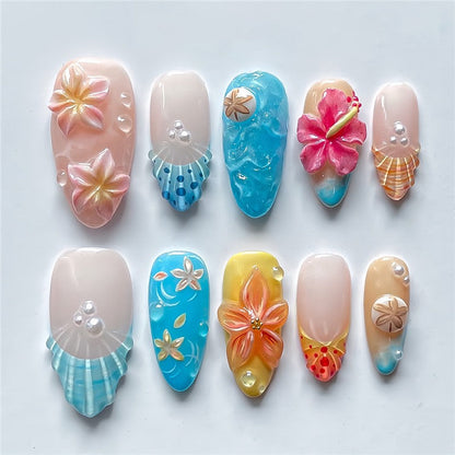 Nail Art Set for Tropical-Inspired Creative Designs