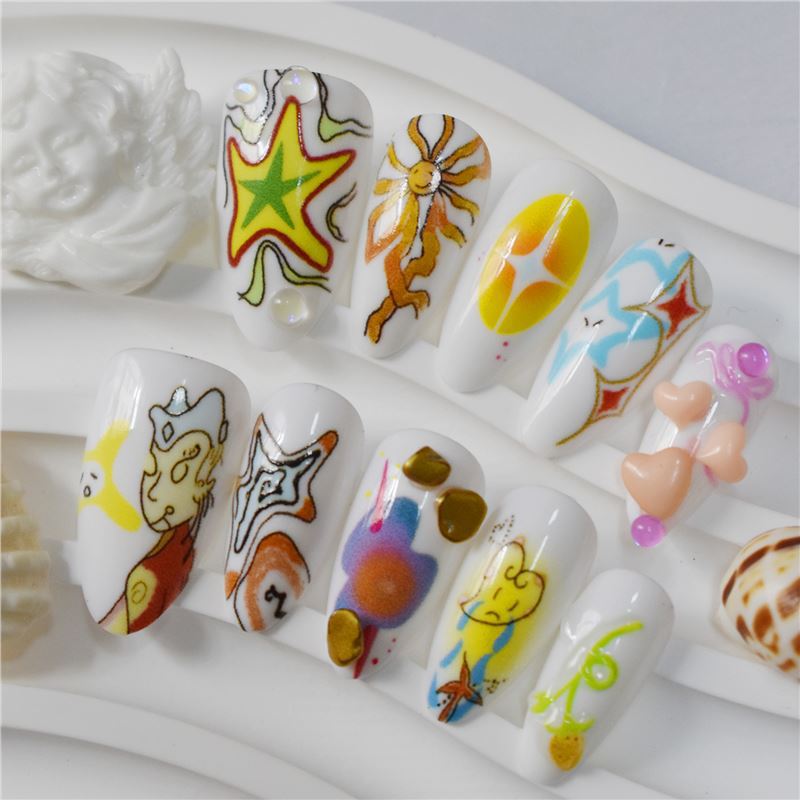 Artistic Design Press-On Nail Kit - Themed Collection