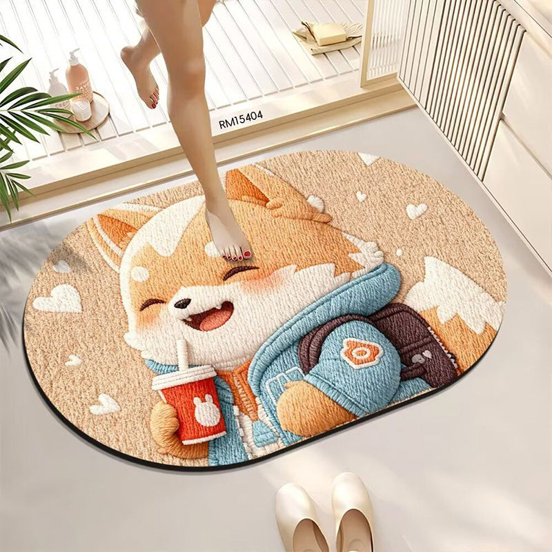 Cute Bath Mat Featuring Animal Designs