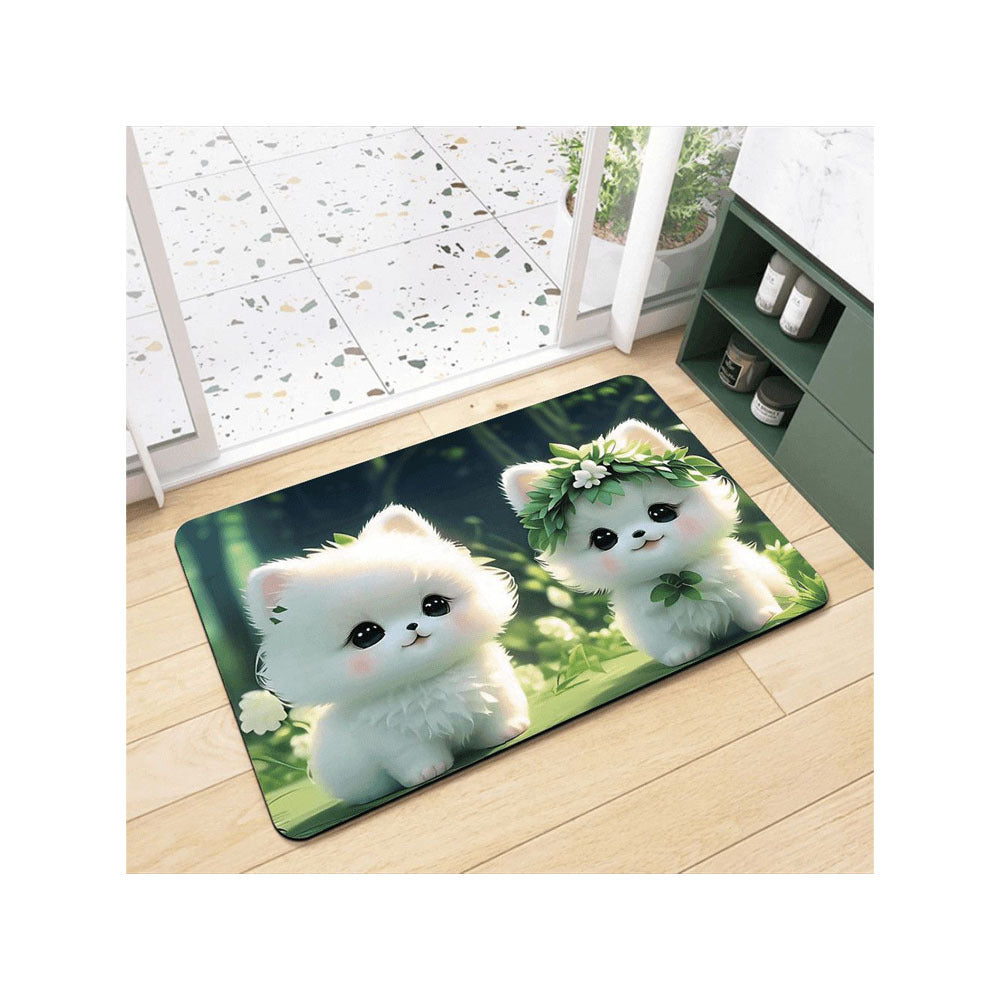 Pomeranian Design Bath Mat - Cute Bathroom Rug