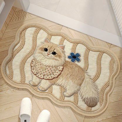 Charming Area Mat with Dog Design