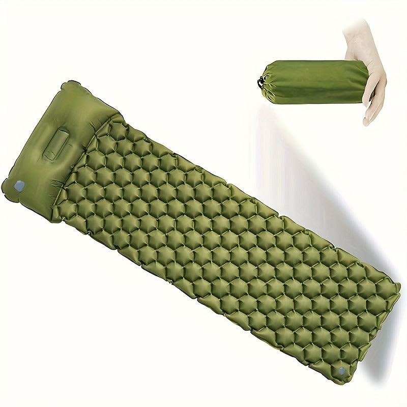 Inflatable Sleeping Pad with Head Support – Lightweight and Cozy
