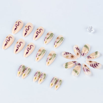 Halloween-Themed Press-On Nail Art Set
