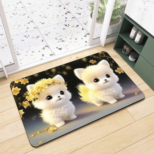 Pomeranian Design Bath Mat - Cute Bathroom Rug