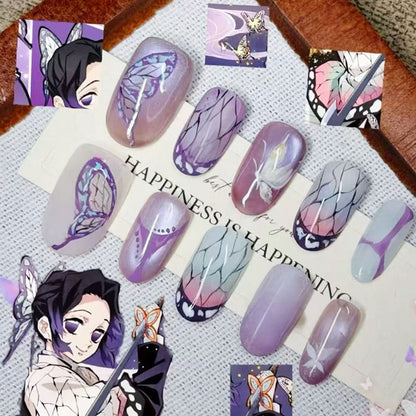 Glitter Nail Art Set with Ombre Design