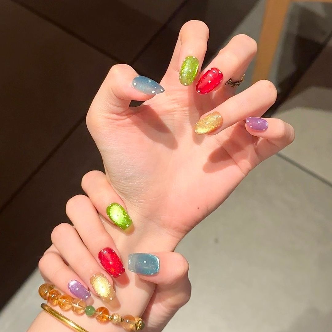 Glitter Nail Art Set with Ombre Design
