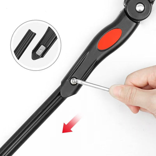 Universal Mount Alloy Bicycle Kickstand - Adjustable Telescopic Support