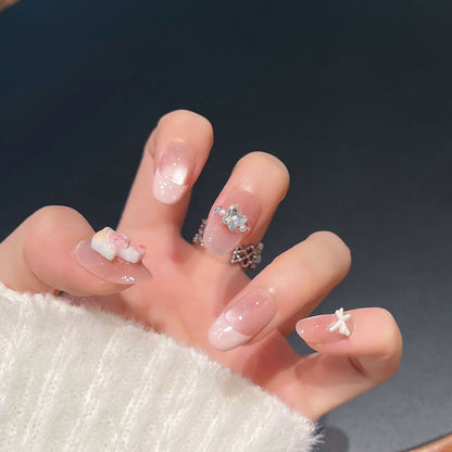 Set of 3D Decorative Press-On Nail Art