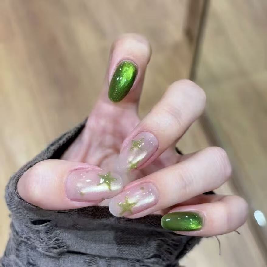 Glitter Nail Art Set with Ombre Design