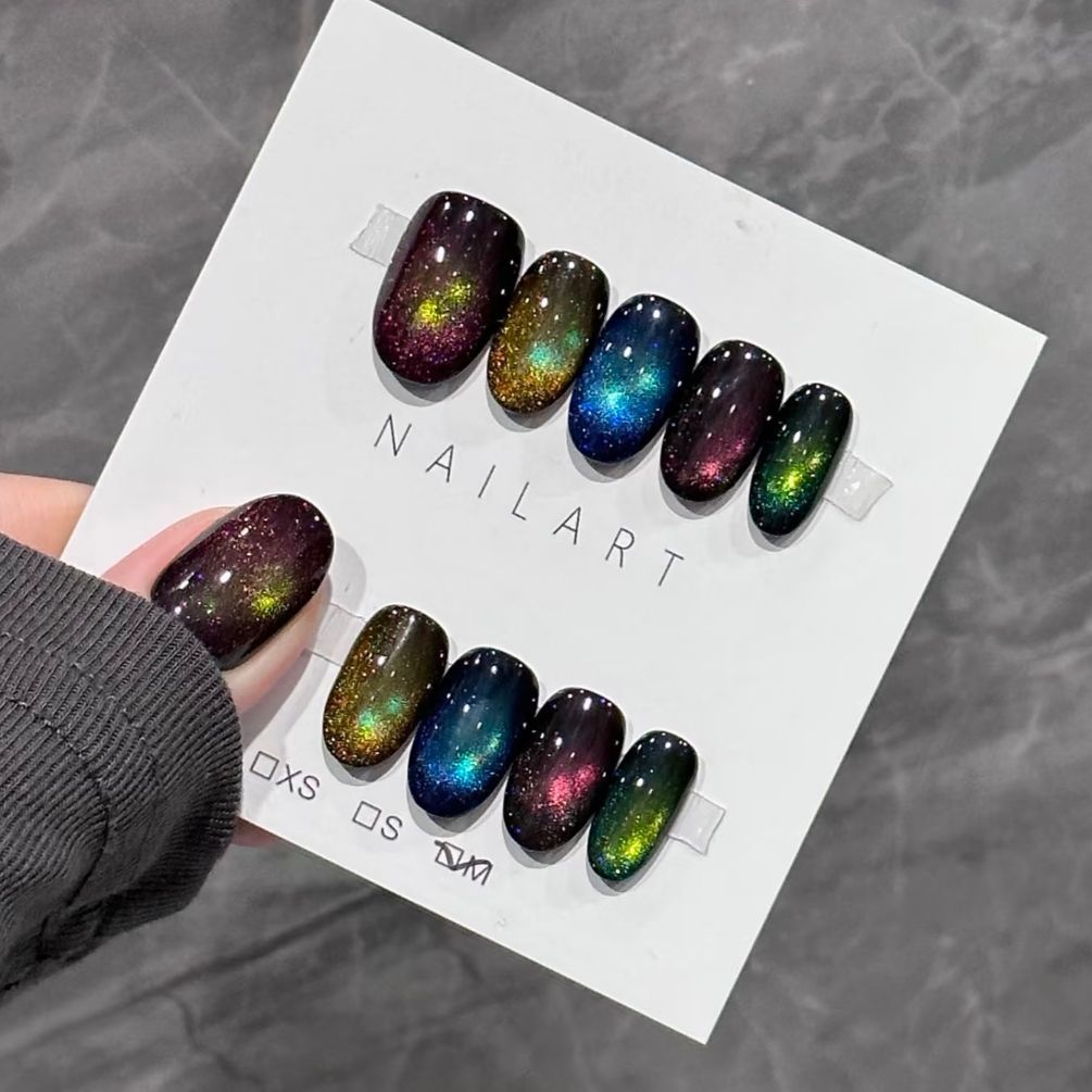Glitter Nail Art Set with Ombre Design