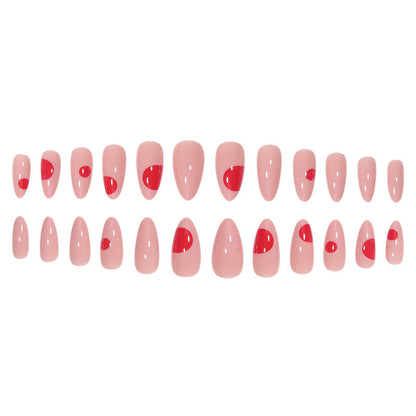 Red Dot Design Press-On Nails – Artistic Pointed Tips