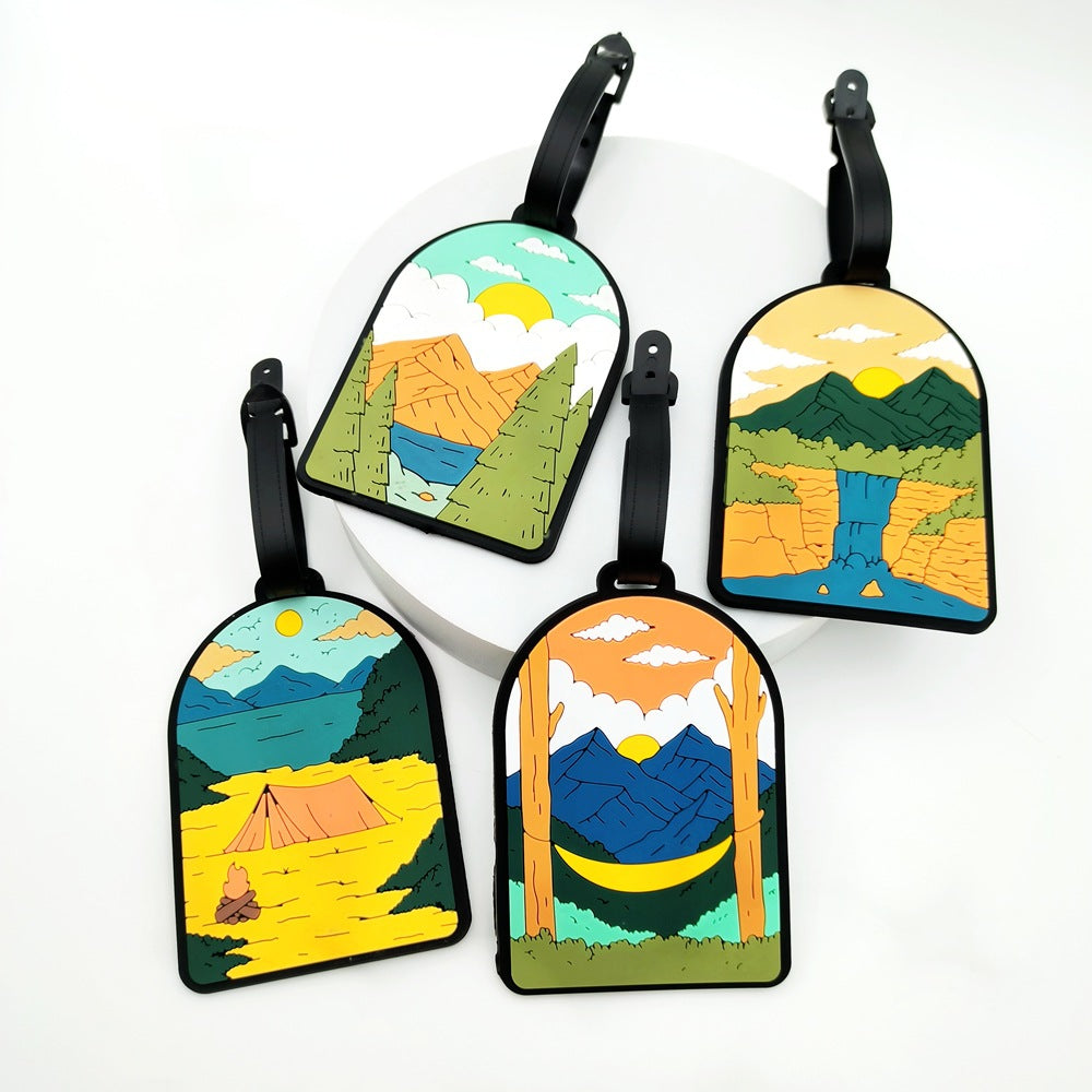 Luggage Tag with Adventure Theme