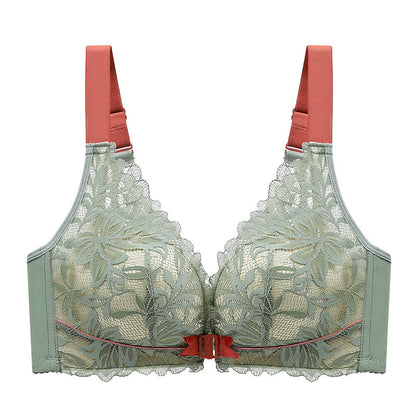 Front Closure Wireless Bra in Amber Color