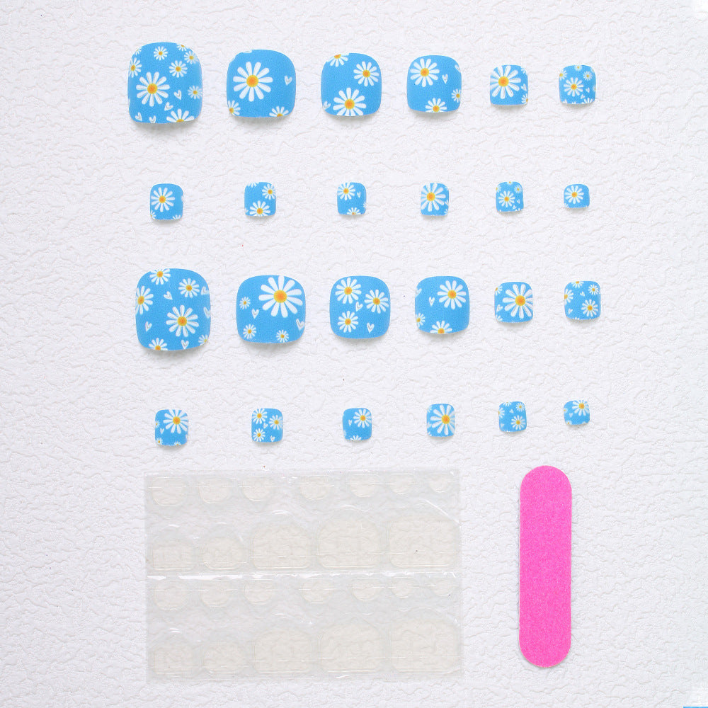 Creative Press-On Toenails in Taalita Design