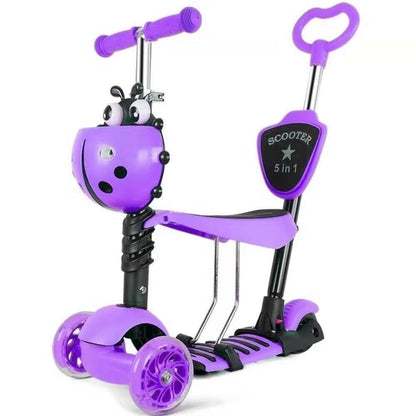 Multi-Functional 5-in-1 Scooter for Versatile Use