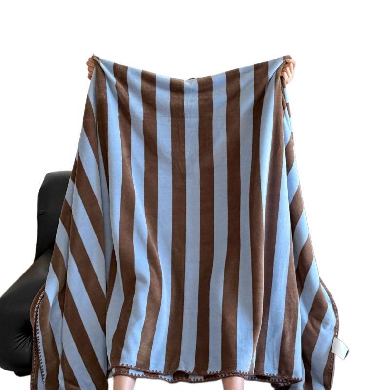 Cozy Throw Blanket with Animal Print Design
