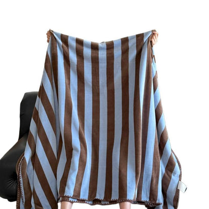Cozy Throw Blanket with Animal Print Design