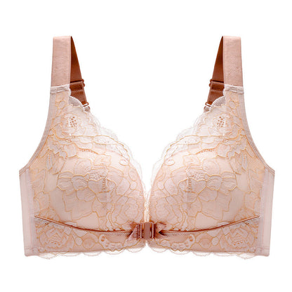 Front Closure Wireless Bra in Amber Color