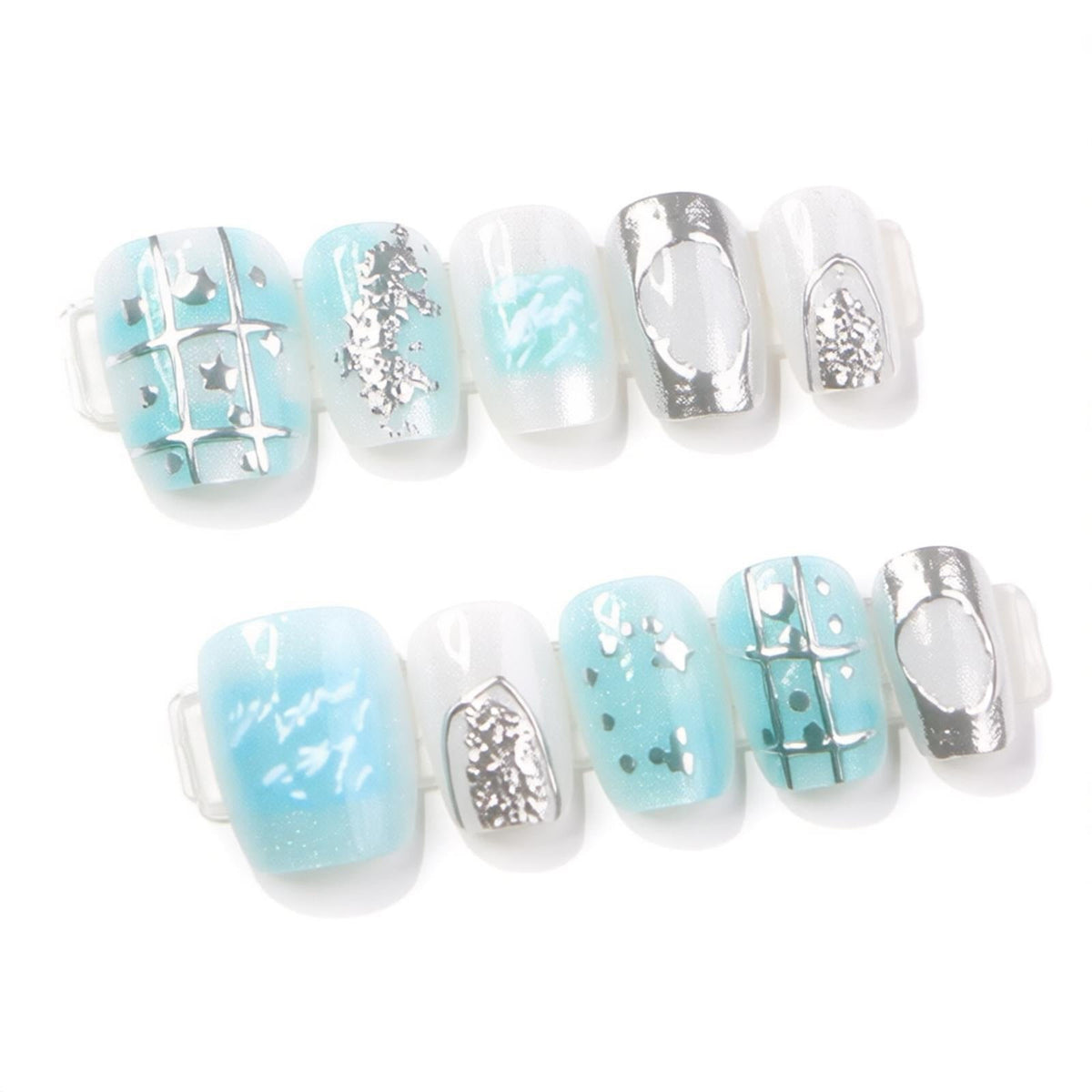 Press-On Nail Set - Decorative Designs