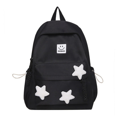 Charming Star-Detail School Backpack for Kids