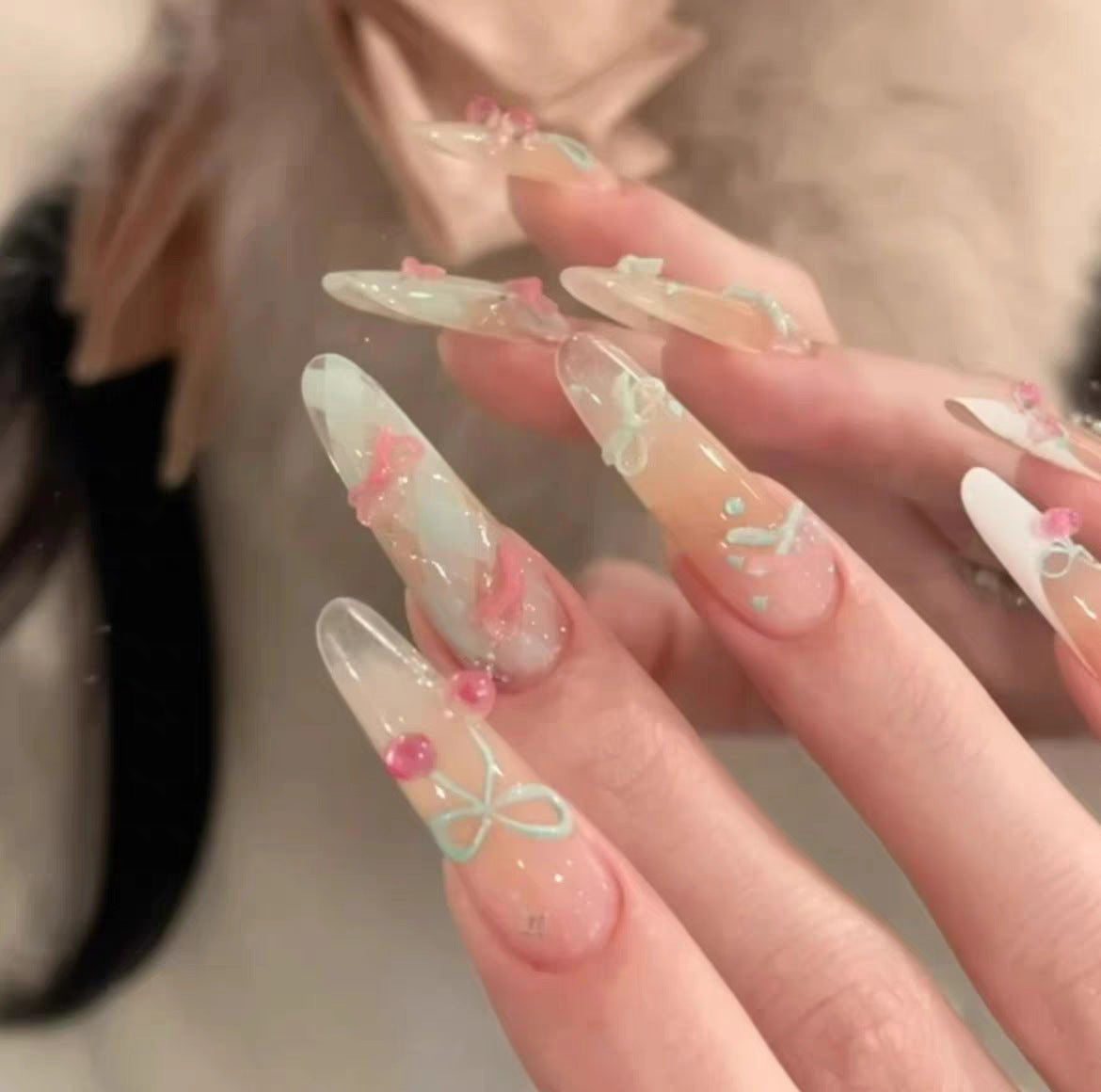 Glitter-Infused Press-On Nail Kit