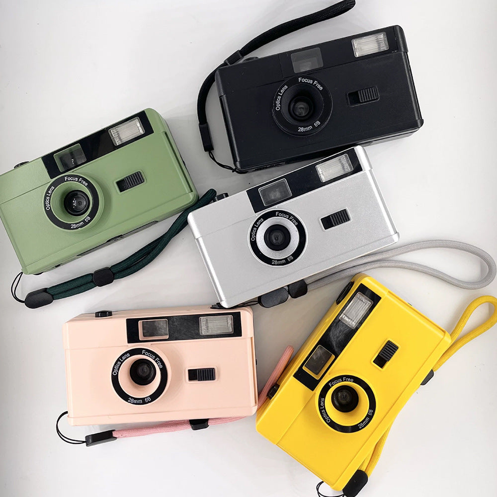 35mm Film Camera with Flash - Reusable Design
