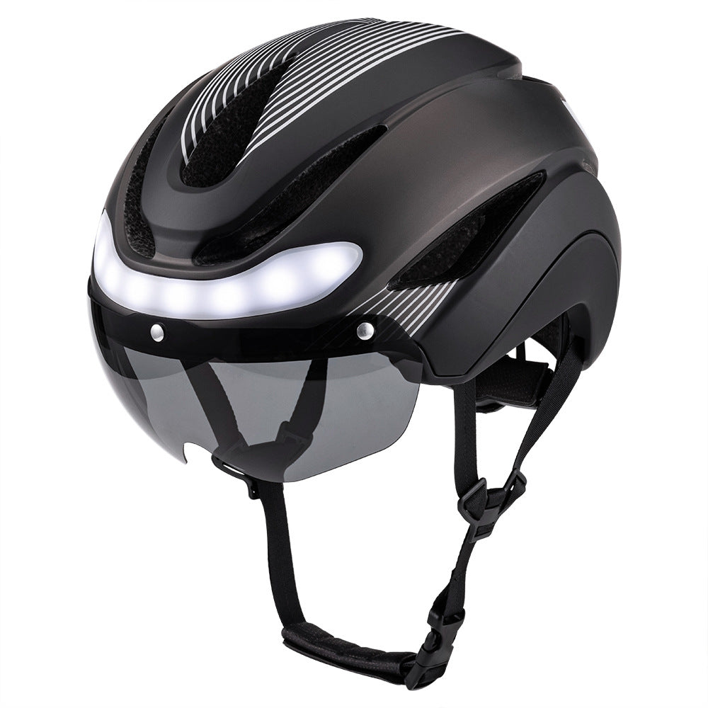 Cycling Helmet with Built-in Safety Light