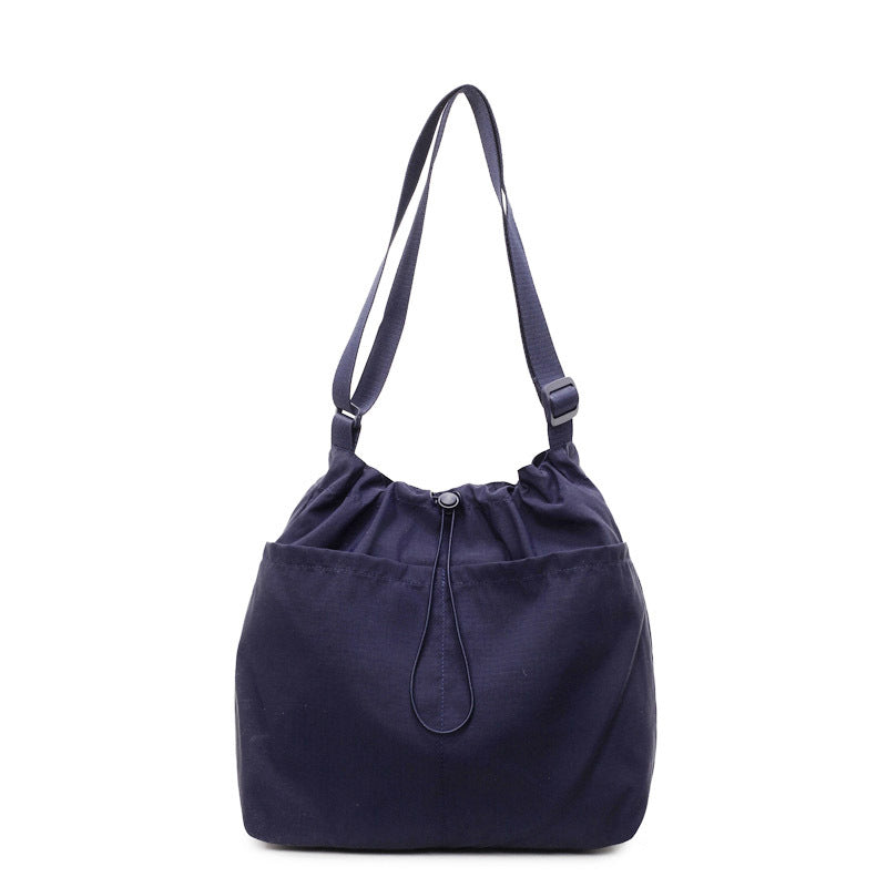 Drawstring Shoulder Bag with Adjustable Strap