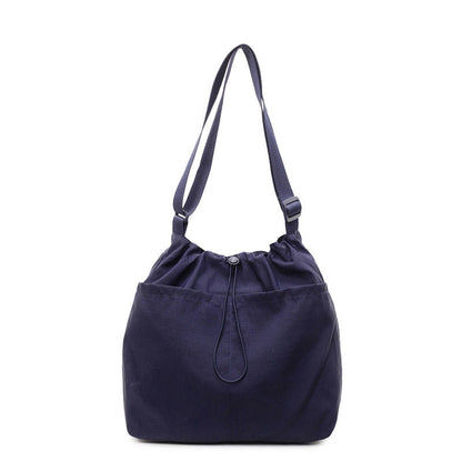 Drawstring Shoulder Bag with Adjustable Strap