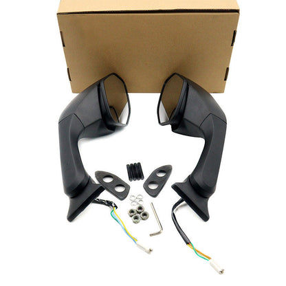LED Rearview Mirror for Motorcycles - Adjustable Design