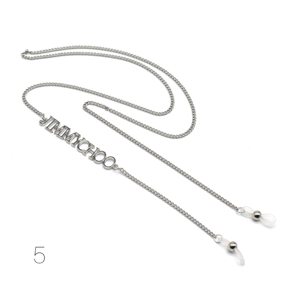 Silver Eyewear Chain with Adjustable Length