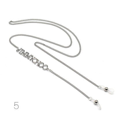 Silver Eyewear Chain with Adjustable Length