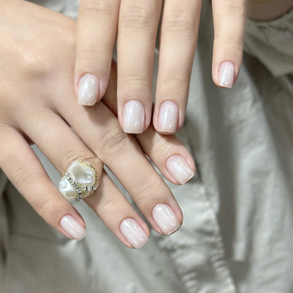 Press-On Nail Set with 3D Decorative Design