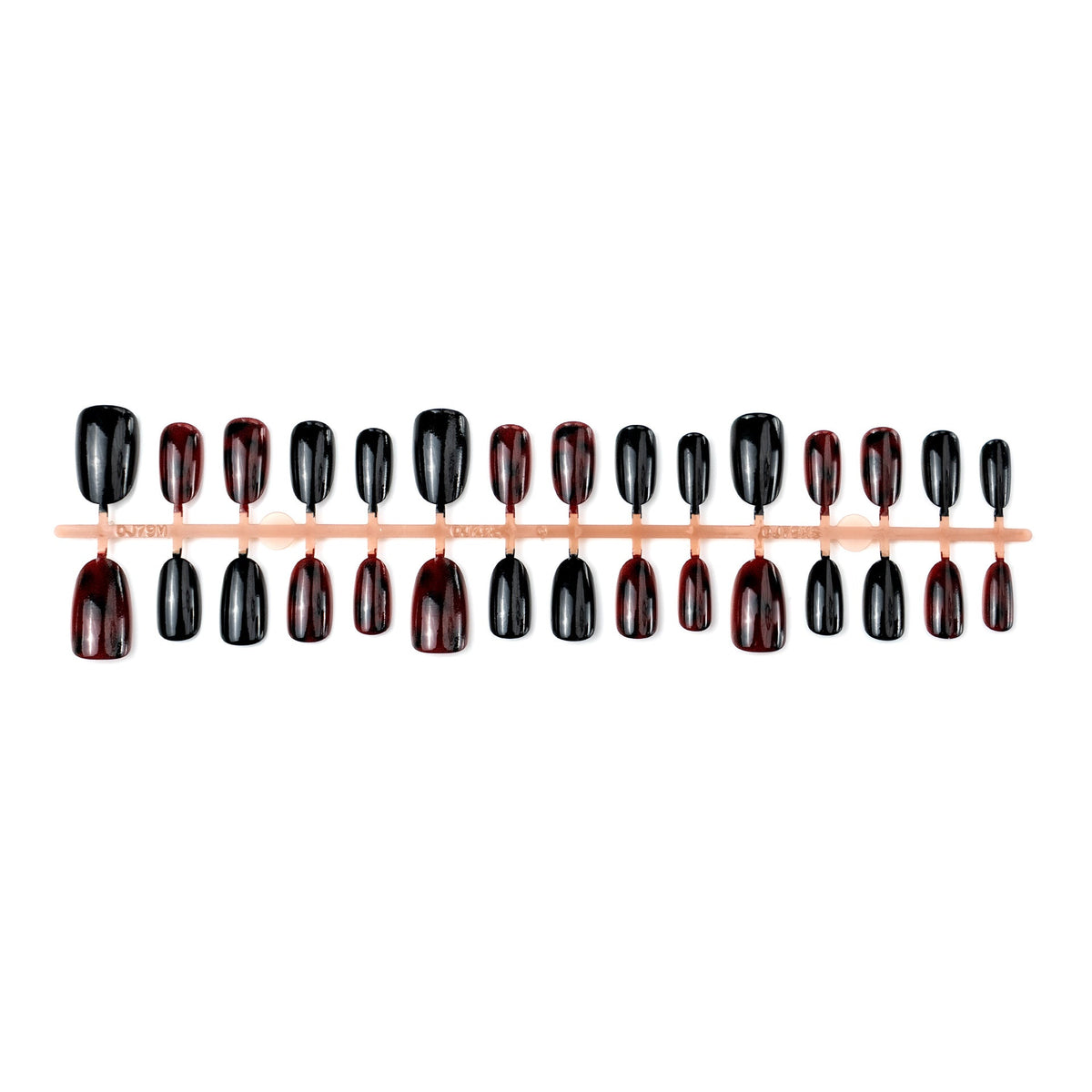 Gradient Press-On Nail Set in Artistic Design