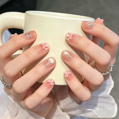 Set of 3D Decorative Press-On Nail Art