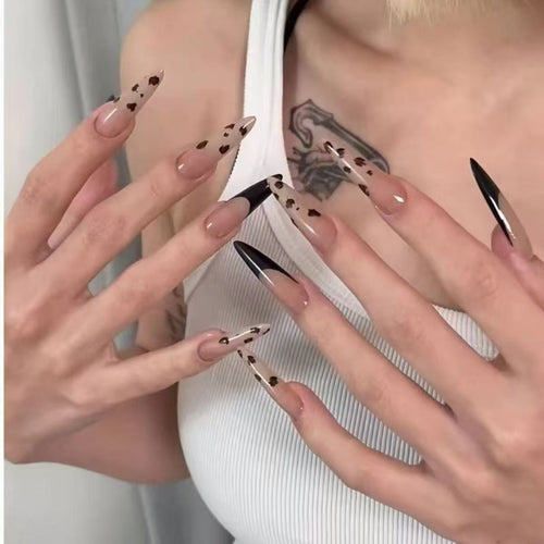 Nail Extensions with Artistic Tips