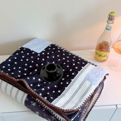 Cozy Throw Blanket with Animal Print Design
