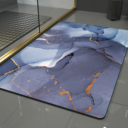 Wave Design Area Rug with Abstract Pattern