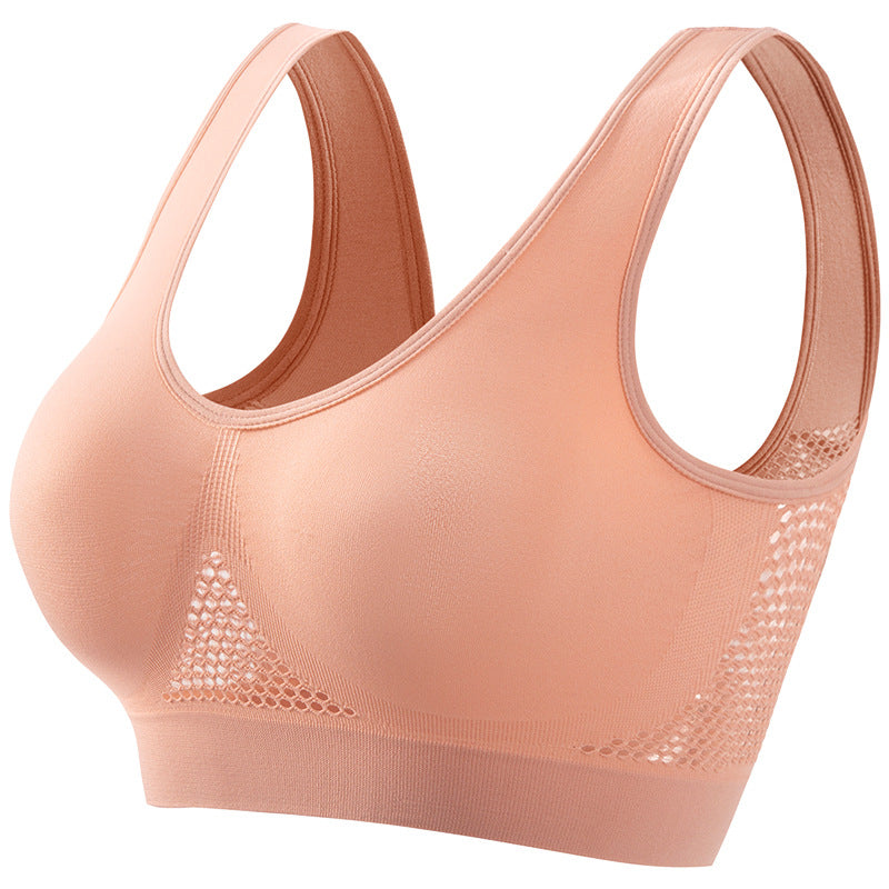 Seamless Wireless Sports Bra with Breathable Mesh | 2-Pack