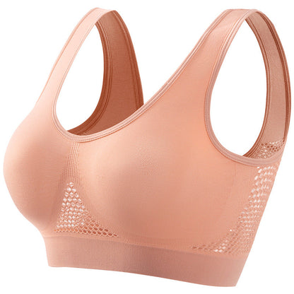 Seamless Wireless Sports Bra with Breathable Mesh | 2-Pack