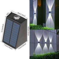High-Brightness 2LED Trapezoid Wall Light (White, Dual-Mode)