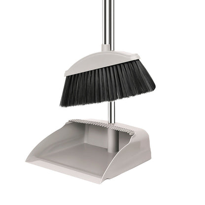 Ergonomic Cleaning Set with Adjustable Broom, Dustpan, and Squeegee