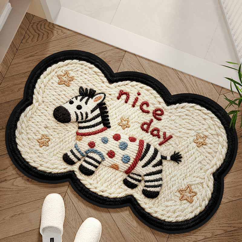 Charming Area Mat with Dog Design