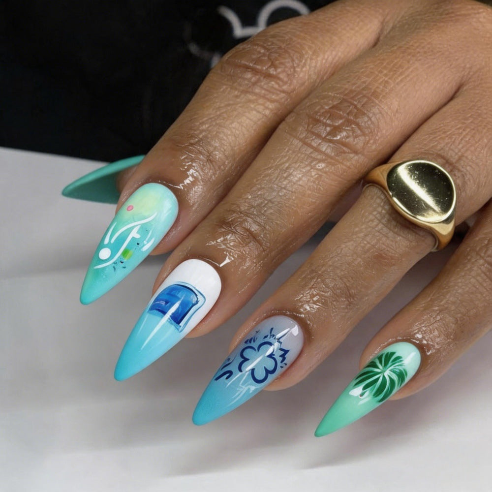 Acrylic Nail Kit Featuring Unique Drop Pattern
