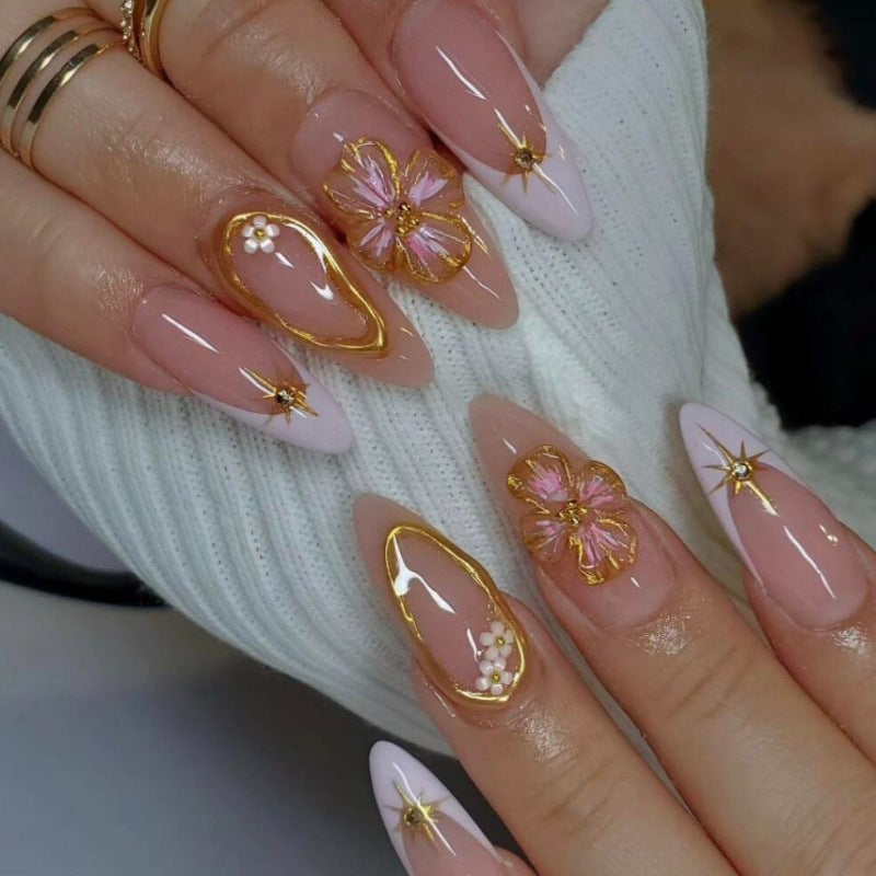 Press-On Nail Art Set with Animal Designs