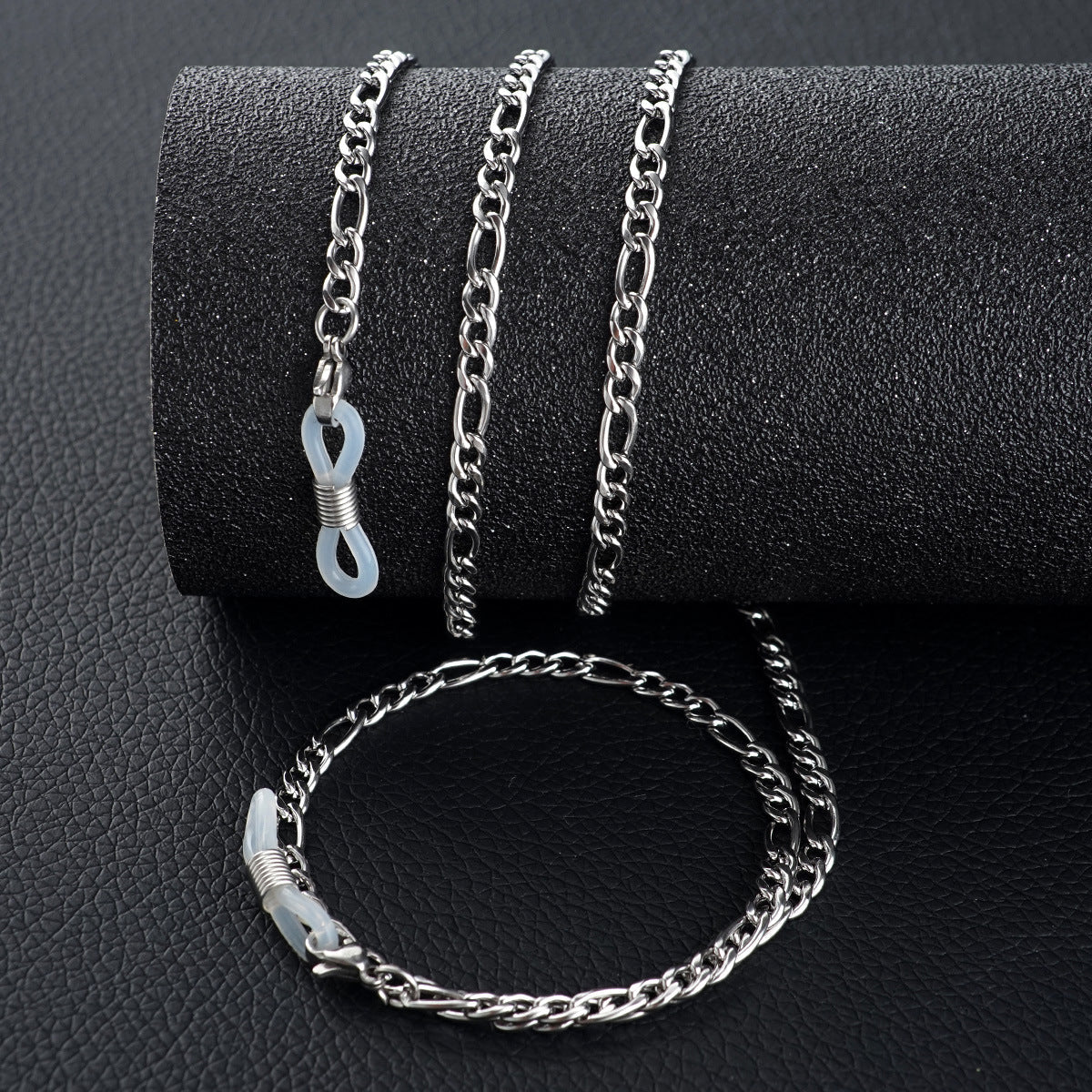 Silver Chain Necklace with Adjustable Length