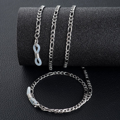 Silver Chain Necklace with Adjustable Length