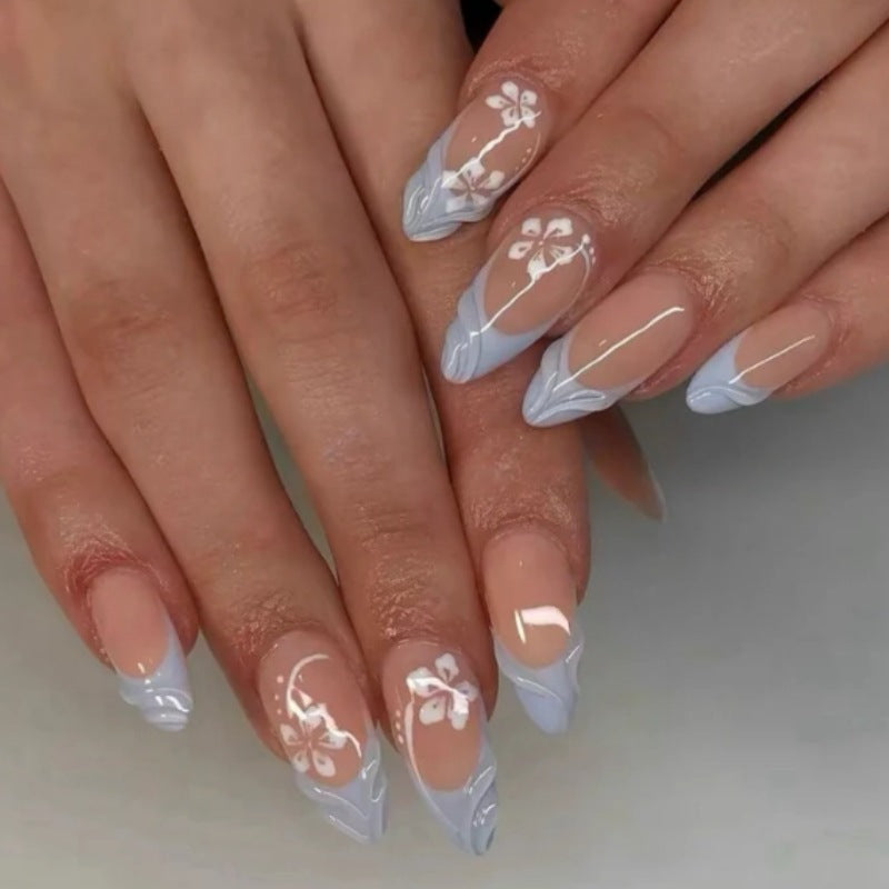 Press-On Nail Art Set with Animal Designs